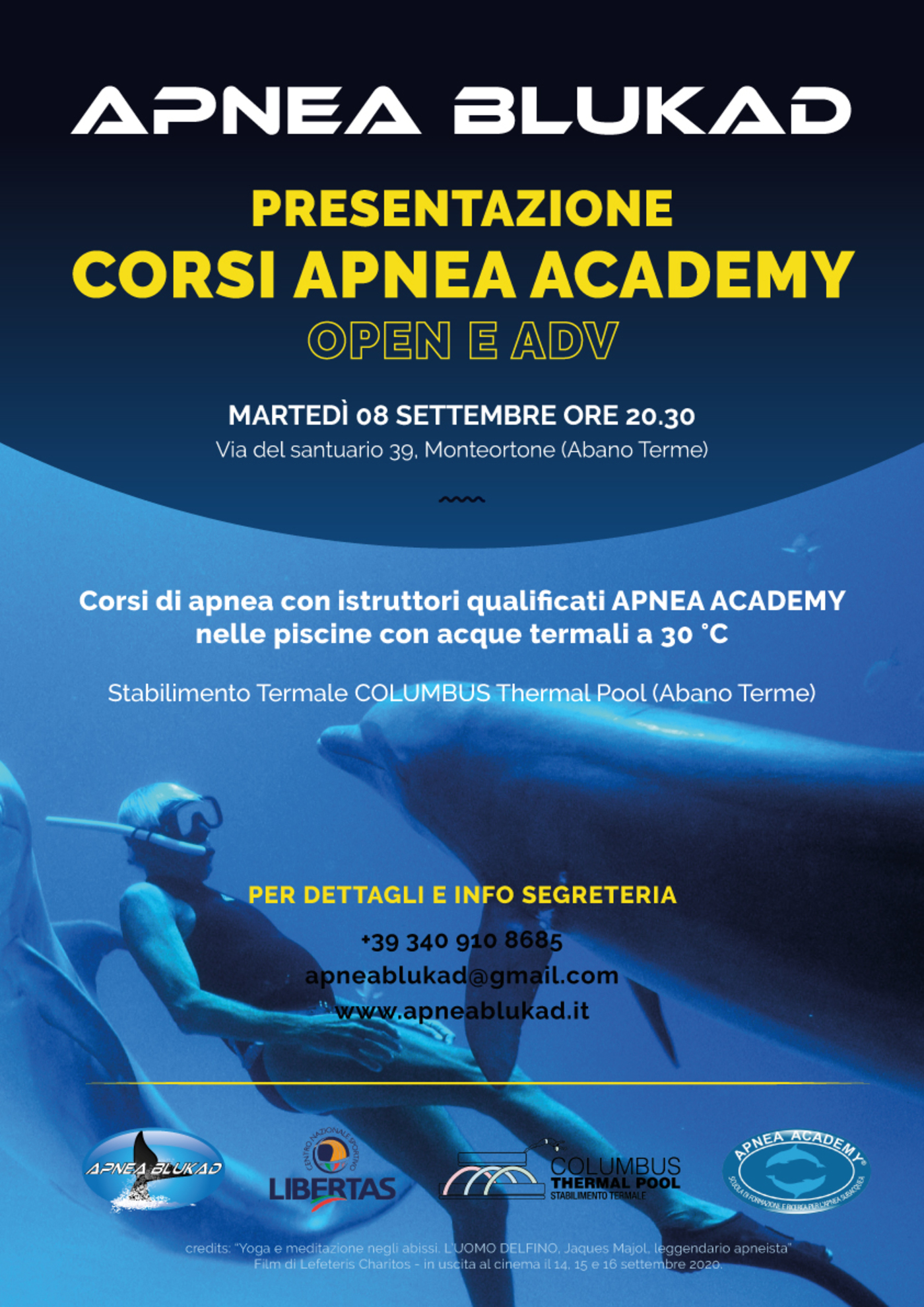 Presentazione Corsi Apnea 