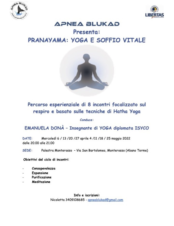 PRANAYAMA: YOGA E SOFFIO VITALE PRANAYAMA: YOGA E SOFFIO VITALE