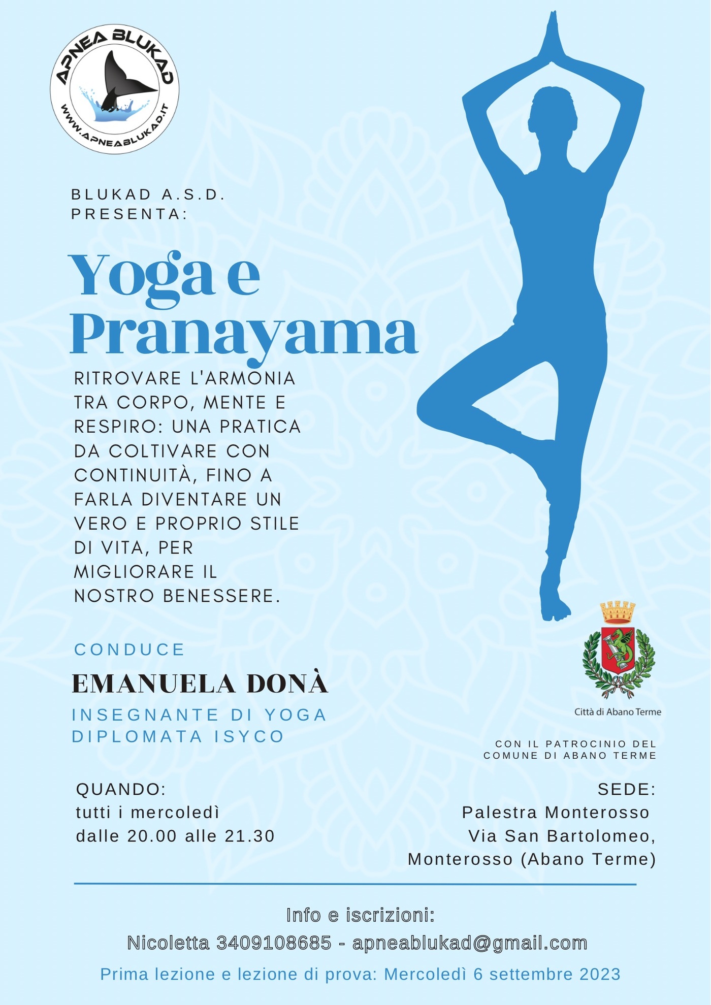 Apnea Blukad presenta: YOGA e PRANAYAMA