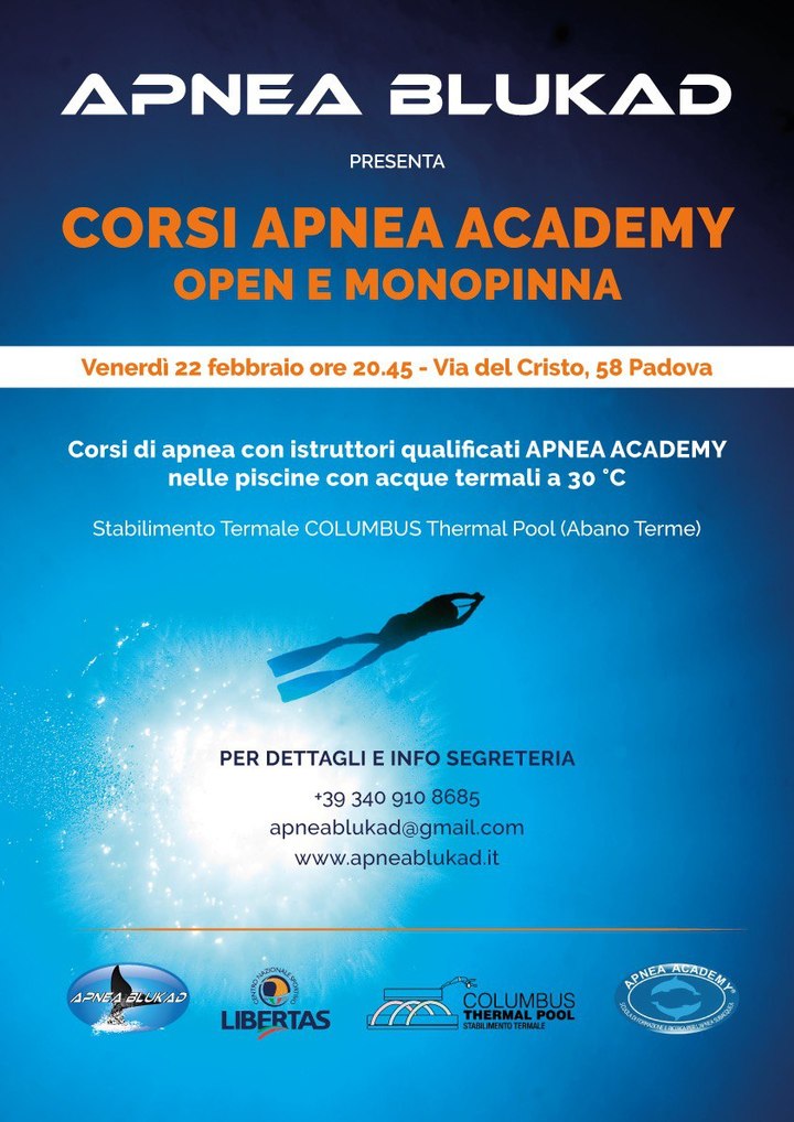 Corsi Apnea Academy Open e Monopinna 2019